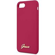 Guess Retro for iPhone 8/SE 2020, Burgundy - Phone Cover