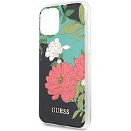 Guess Flower Shiny N.1 for iPhone 11, Black - Phone Cover