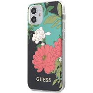 Guess PC/TPU Flower N.1 for Apple iPhone 12 Mini, Black - Phone Cover