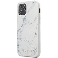Guess PC/TPU Marble for Apple iPhone 12/12 Pro, White - Phone Cover