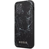 Guess PC/TPU Marble for Apple iPhone 12/12 Pro, Black - Phone Cover