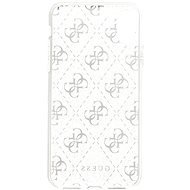 Guess, 4G Solid Glitter Cover für iPhone X Silber - Handyhülle