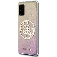 Guess, 4G Glitter Circle Cover für Samsung Galaxy S20 + Gold Pink - Handyhülle