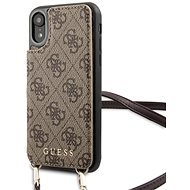 Guess 4G Crossbody Cardslot for iPhone XR, Brown - Phone Cover