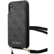 Guess 4G Crossbody Cardslot for iPhone XR, Grey - Phone Cover