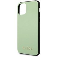 Guess PU Leather hátlap tok iPhone 11 Pro Max készülékhez - zöld - Telefon tok