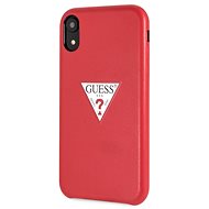Guess PU Leather Case Triangle Red pro iPhone XR - Phone Cover