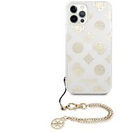 Guess PC Chain Peony for Apple iPhone 12 Pro Max, Gold - Phone Cover