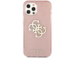 Guess TPU Big 4G Full Glitter for Apple iPhone 12/12 Pro Pink - Phone Cover