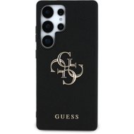 Guess PU Grained 4G Metal Logo Back Cover for Samsung Galaxy S25 Ultra Black - Phone Cover