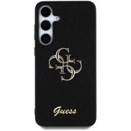 Guess PU Fixed Glitter 4G Metal Logo Back Cover for Samsung Galaxy S25+ Black - Phone Cover