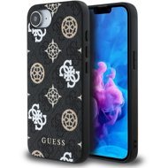 Guess PU 4G Peony MagSafe Back Cover for iPhone 16e Black - Phone Cover