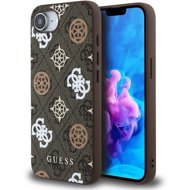 Guess PU 4G Peony MagSafe Back Cover for iPhone 16e/17e Brown - Phone Cover