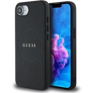 Guess PU Grained Classic Logo MagSafe Back Cover for iPhone 16e/17e Black - Phone Cover