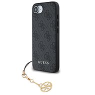 Guess 4G Charm Back Cover for iPhone 16e/17e Tone on Tone Grey - Phone Cover
