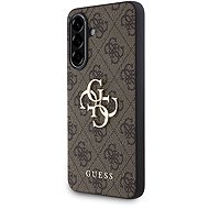 Guess PU 4G Metal Logo Back Cover for Samsung Galaxy A56 Brown - Phone Cover