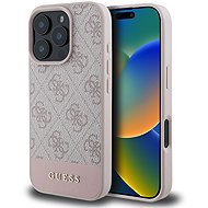 Guess PU 4G Stripe Back Cover for iPhone 16 Pro Max Pink - Phone Cover
