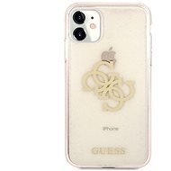 Guess TPU Big 4G Full Glitter Apple iPhone 11 készülékhez, Gold - Telefon tok