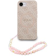 Guess PU Leather 4G Colored Ring Strap MagSafe Back Cover for iPhone 16e/17e Pink - Phone Cover