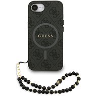 Guess PU Leather 4G Colored Ring Strap MagSafe Back Cover for iPhone 16e/17e Black - Phone Cover