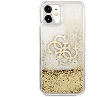 Guess TPU Big 4G Liquid Glitter Gold für Apple iPhone 11 Transparent - Handyhülle