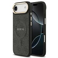 Guess PU Leather 4G Gold Frame MagSafe Back Cover for iPhone Air Black - Phone Cover