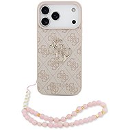 Guess PU 4G Metal Logo Strap Back Cover for iPhone 17 Pro Max Pink - Phone Cover