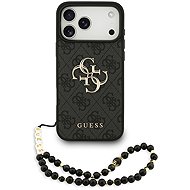 Guess PU 4G Metal Logo Strap Back Cover for iPhone 17 Pro Max Black - Phone Cover