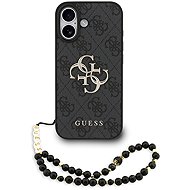 Guess PU 4G Metal Logo Strap Back Cover for iPhone 17 Black - Phone Cover