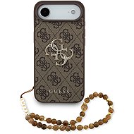 Guess PU 4G Metal Logo Strap Back Cover for iPhone Air Brown - Phone Cover