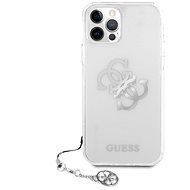 Guess TPU Big 4G Logo Silver Apple iPhone 12 Pro Max Transparent tok - Telefon tok