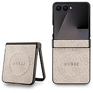 Guess PU Leather 4G coloured Ring Magnetic Back Cover for Samsung Galaxy Z Flip 7 Pink - Phone Cover