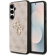 Guess PU 4G Metal Logo Back Cover for Samsung Galaxy S25 FE Pink - Phone Cover