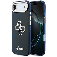 Guess IML 4G Script Metal Logo Back Cover for iPhone Air Blue - Phone Cover