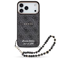 Guess PU 4G MagSafe Strap Limited Edition 299 Back Cover for iPhone 17 Pro Max Black - Phone Cover