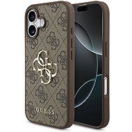 Guess PU 4G Metal Logo Back Cover for iPhone 17 Brown - Phone Cover