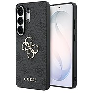 Guess PU 4G Metal Logo Back Cover for Samsung Galaxy S26 Ultra Grey - Phone Cover