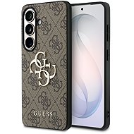 Guess PU 4G Metal Logo Back Cover for Samsung Galaxy S26+ Brown - Phone Cover