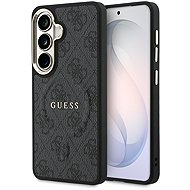 Guess PU Leather 4G Gold Frame Magnetic Back Cover for Samsung Galaxy S26 Black - Phone Cover
