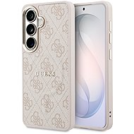 Guess PU Leather 4G Gold Frame Magnetic Back Cover for Samsung Galaxy S26 Pink - Phone Cover