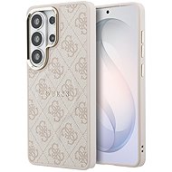 Guess PU Leather 4G Strass Triangle Triangle Logo Gold Frame Magnetic Back Cover for Samsung Galaxy  - Phone Cover