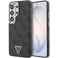 Guess PU Leather 4G Strass Triangle Logo Gold Frame Magnetic Back Cover for Samsung Galaxy S26 Ultra - Phone Cover