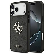 Guess PU 4G Metal Logo Back Cover for iPhone 18 Pro Max Grey - Phone Cover