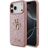 Guess PU Fixed Glitter 4G Metal Logo pro iPhone 18 Pro Max Pink - Protective Case