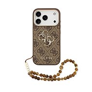 Guess PU 4G Metal Logo Strap pro iPhone 18 Pro Brown - Protective Case