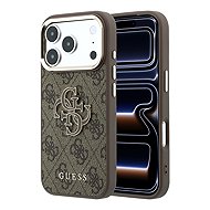 Guess PU 4G Resin Metal Logo pro iPhone 18 Pro Max Brown - Protective Case