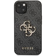 Guess PU 4G Metal Logo Back Cover for Apple iPhone 13, Grey - Phone Cover