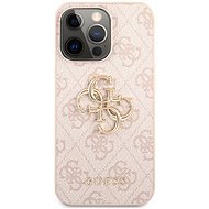 Guess PU 4G Metal Logo Back Cover für Apple iPhone 13 Pro Max - Pink - Handyhülle