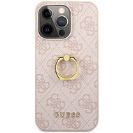 Guess PU 4G Ring Back Cover for Apple iPhone 13 Pro, Pink - Phone Cover