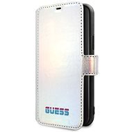 Guess Iridescent Book tok iPhone 11 Pro Max készülékhez, ezüst (EU Blister) - Mobiltelefon tok